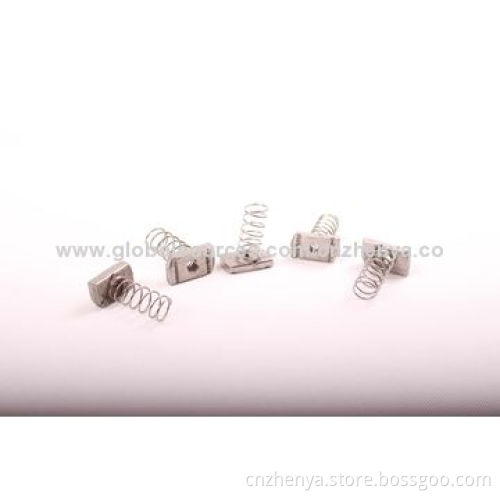 High-quality Stainless Steel Spring Nut, Made in China, M3-M48 Dimensions, Zinc-plated